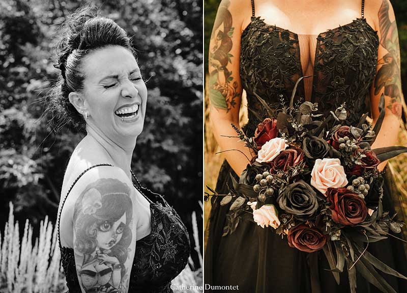la mariée est en noir