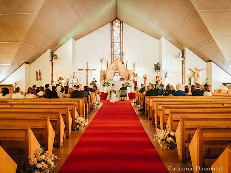 cérémonie de mariage à l'église