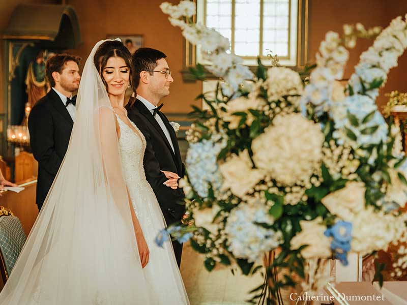 cérémonie de mariage à l'Église Sainte-Famille de Boucherville