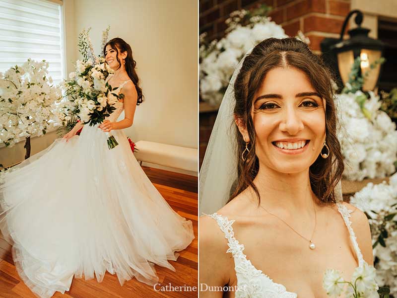 Portraits de la mariée avant la cérémonie