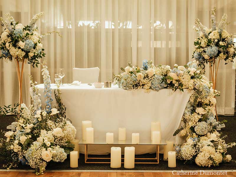 décoration mariage au Golf Parcours du Cerf à Longueuil