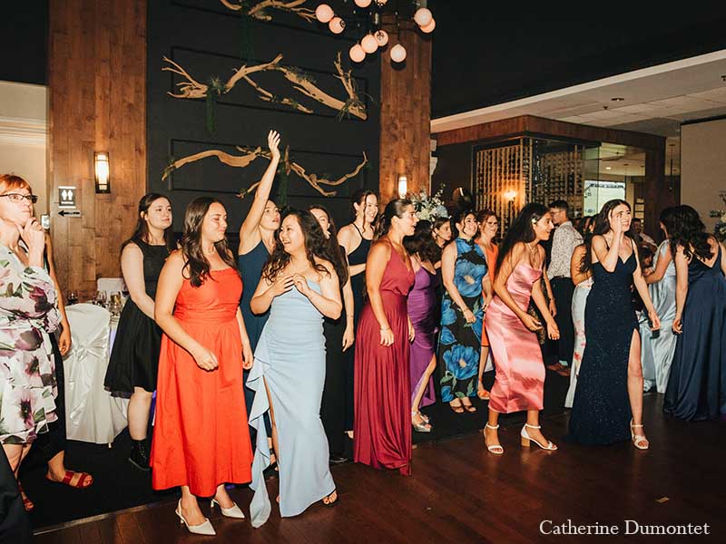 Lancé du bouquet par la mariée